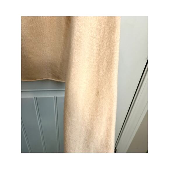 Saks Fifth Avenue 100% Cashmere Sweater S Peach Quiet Luxury Designer Knit - Picture 8 of 12
